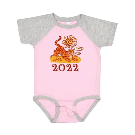Inktastic 2022 Chinese New Year Tiger Gift Baby Boy or Baby Girl Bodysuit