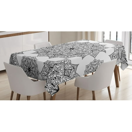 Ambesonne Black Tablecloth Rectangular Table Cover Eastern Mosaic Patterns 60 x90 Black
Ambesonne Black Tablecloth Rectangular Table Cover Eastern Mosaic Patterns 60 x90 Black