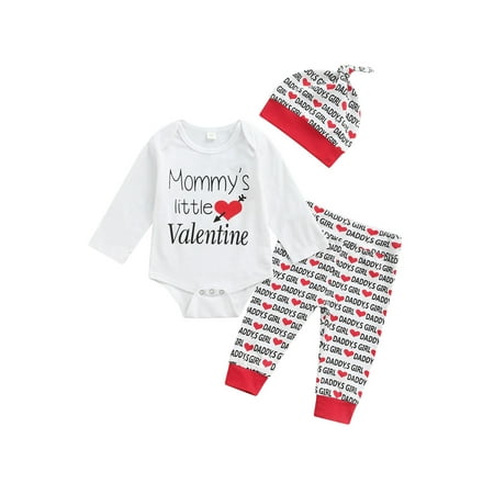 Xingqing Valentine s Day Infant Baby Boys Girls Suit Long Sleeve Letter Romper Tops+Printed Long Pants Hat Outfits 18-24 Months
Xingqing Valentine s Day Infant Baby Boys Girls Suit Long Sleeve Letter Romper Tops+Printed Long Pants Hat Outfits 18-24 Months
