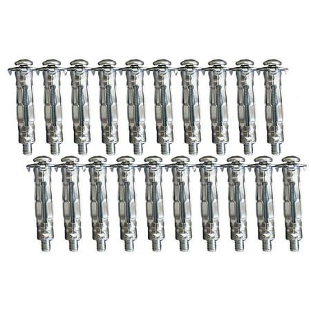 20pcs /M5/M6 Wall Anchor Metal Setting Tool Hollow Drive Wall Anchor Screws Kit for Cavity Anchor Plasterboard Fixing - 5x37
20pcs /M5/M6 Wall Anchor Metal Setting Tool Hollow Drive Wall Anchor Screws Kit for Cavity Anchor Plasterboard Fixing - 5x37
