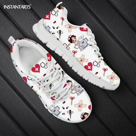 Flats Shoes Women 2021 Cute Hospital Nurse Pattern Ladies Shoes Lace Up Mesh Sneaker Light Nursing Shoe Female Summer Zapatos
Flats Shoes Women 2021 Cute Hospital Nurse Pattern Ladies Shoes Lace Up Mesh Sneaker Light Nursing Shoe Female Summer Zapatos
