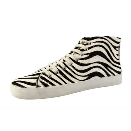 REBECCA MINKOFF Zebra Zaina Too Sneakers Black 7.5