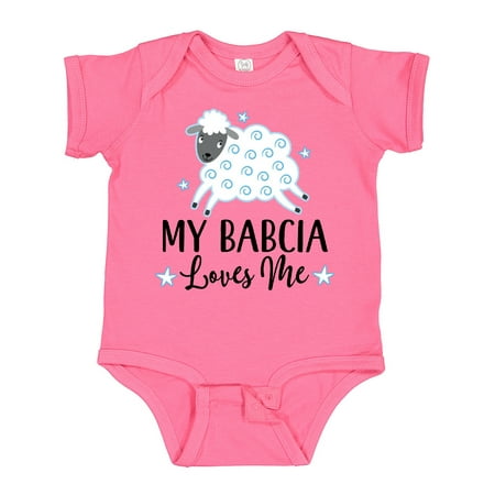 Inktastic My Babcia Loves Me Outfit Gift Baby Boy or Baby Girl Bodysuit