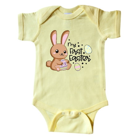 Inktastic My 1st Easter with Brown Bunny and Easter Eggs Gift Baby Boy or Baby Girl Bodysuit
Inktastic My 1st Easter with Brown Bunny and Easter Eggs Gift Baby Boy or Baby Girl Bodysuit