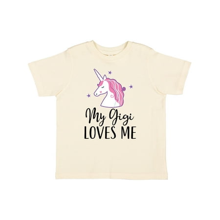 Inktastic My Gigi Loves Me Unicorn Girls Gift Toddler Toddler Girl T-Shirt