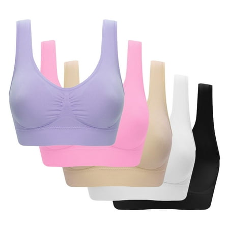 Jueka 5pcs Women Daily Full Cup Sports Bra Wire Free Ultra Thin Breathable Hand Wash
Jueka 5pcs Women Daily Full Cup Sports Bra Wire Free Ultra Thin Breathable Hand Wash