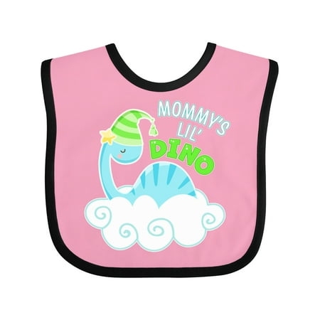 Inktastic Mommys Lil Dino- Cute Blue Baby Dinosaur Gift Baby Boy or Baby Girl Bib