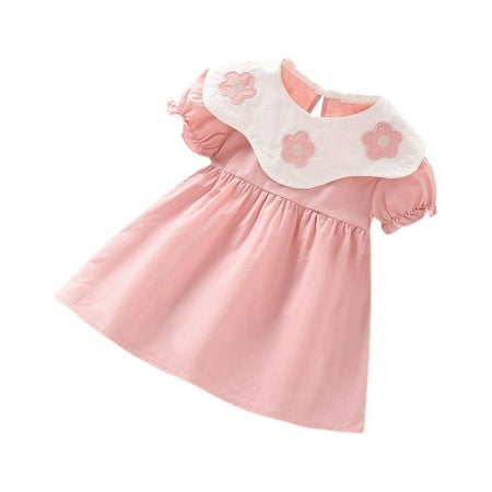 Little Girls Dress Toddler Crew Neck Short Sleeve Button Flower Printed Dress Summer Birthday Dress Clothes Outfits Kids Baby Sweet Sundress Outwear Leisure Dailywear
Little Girls Dress Toddler Crew Neck Short Sleeve Button Flower Printed Dress Summer Birthday Dress Clothes Outfits Kids Baby Sweet Sundress Outwear Leisure Dailywear