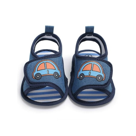 LWXQWDS Newborn Baby Sandals Cartoon Car Print Bottom Stripe Print Summer Crib Shoes Footwear
LWXQWDS Newborn Baby Sandals Cartoon Car Print Bottom Stripe Print Summer Crib Shoes Footwear