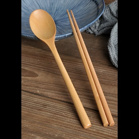 Wooden For Eating Chopsticks Soup Strring Mixing Set Korean Wood spoon Handle Kitchen,Dining 
Wooden For Eating Chopsticks Soup Strring Mixing Set Korean Wood spoon Handle Kitchen,Dining
