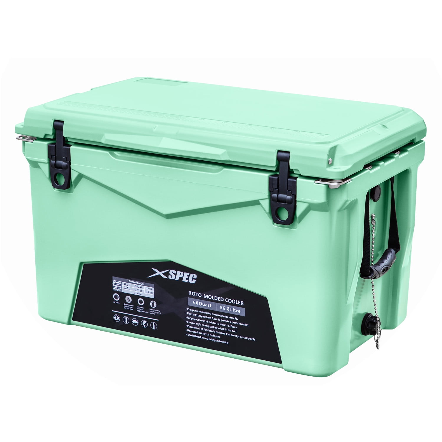 Xspec Quart Roto Molded High Performance Pro Tough Outdoor Ice Chest