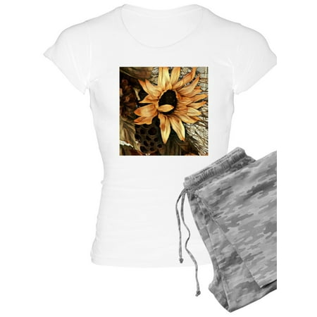 CafePress - Sunflower Pajamas - Women s Light Pajamas