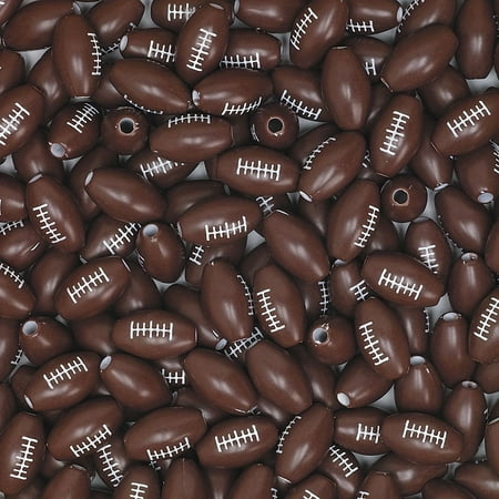 S&S Worldwide Color Splash! Football Sports Beads Make Sports Jewelry For Kids Add To Backpacks Tie On Shoelaces 15mm with 2.5mm holes. Plastic. Pack of 144
S&S Worldwide Color Splash! Football Sports Beads Make Sports Jewelry For Kids Add To Backpacks Tie On Shoelaces 15mm with 2.5mm holes. Plastic. Pack of 144