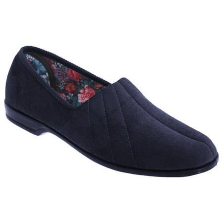 Sleepers Womens Audrey III Roll Top Velour Slippers