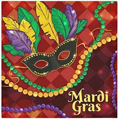 Hyjoy 20*20in Mardi Gras Cloth Napkins Set of 4 Oversized Washable Reusable Polyester Dinner Table Napkins for Family Restaurant Party Decor
Hyjoy 20*20in Mardi Gras Cloth Napkins Set of 4 Oversized Washable Reusable Polyester Dinner Table Napkins for Family Restaurant Party Decor