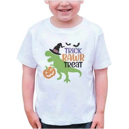 7 ate 9 Apparel Kids Dinosaur Happy Halloween Shirts - Trick Rawr Treat Pumpkin White T-Shirt 6 Months
7 ate 9 Apparel Kids Dinosaur Happy Halloween Shirts - Trick Rawr Treat Pumpkin White T-Shirt 6 Months