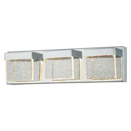 C Cattleya 3-Light 17.25-in Chrome Finish Bubble Crystal Integrated LED Vanity Light
C Cattleya 3-Light 17.25-in Chrome Finish Bubble Crystal Integrated LED Vanity Light