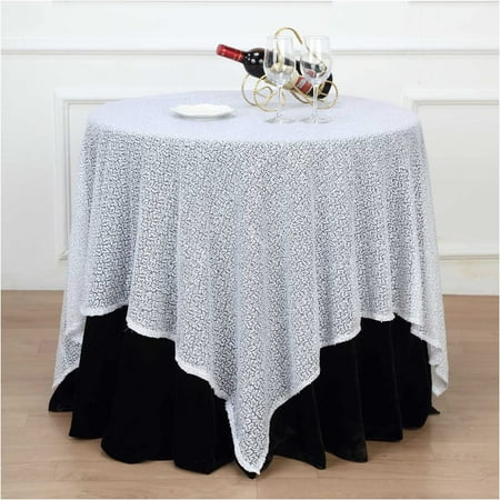 Trimming Shop 50 x 50 Premium Sparkly Sequin Overlay White Glitter Sequin Tablecloth Luxurious Square Overlay for Events Party Decoration - 5pcs
Trimming Shop 50 x 50 Premium Sparkly Sequin Overlay White Glitter Sequin Tablecloth Luxurious Square Overlay for Events Party Decoration - 5pcs