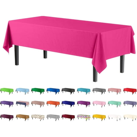 XIACOCO-4-Pack Cerise Plastic Table Cloth - 54In. X 108In. Disposable Tablecloth For Parties - Rectangle Tablecloth - Disposable Table Cloths For Parties - Plastic Table Cover For Picnics
XIACOCO-4-Pack Cerise Plastic Table Cloth - 54In. X 108In. Disposable Tablecloth For Parties - Rectangle Tablecloth - Disposable Table Cloths For Parties - Plastic Table Cover For Picnics