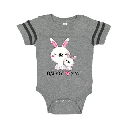 Inktastic Daddy Loves Me- bunny family Gift Baby Boy or Baby Girl Bodysuit