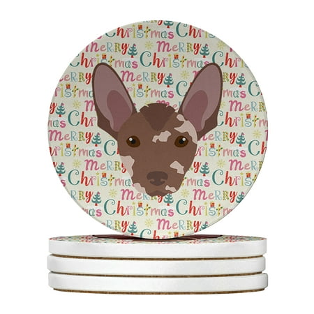 Mexican Hairless Dog Merry Christmas Large Sandstone Coasters Pack of 4 4 in x 4 in
Mexican Hairless Dog Merry Christmas Large Sandstone Coasters Pack of 4 4 in x 4 in