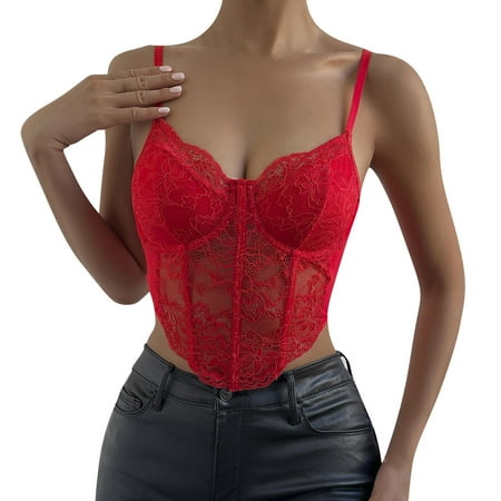 PhoneSoap Women Lace Bra Strapless Satin Tube Top Crop Bustier Top Sheer Casual Blouse Tops Red XS
PhoneSoap Women Lace Bra Strapless Satin Tube Top Crop Bustier Top Sheer Casual Blouse Tops Red XS