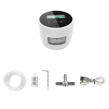 24Pcs Single Pump Timer Intelligent Drip Irrigation System Set Black