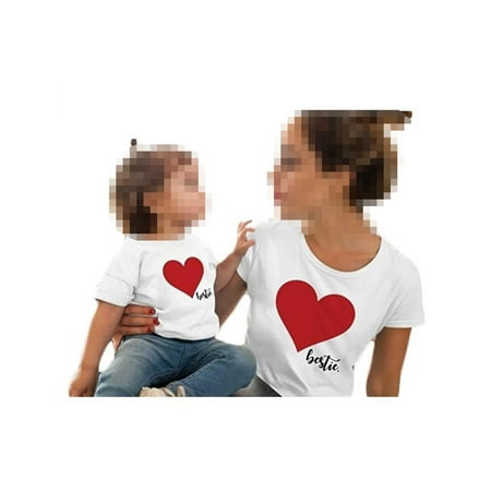 EYIIYE Mom and Me Valentine s Day Family Matching Parent-child Outfit Heart Print Short Sleeve T-Shirt Tops
EYIIYE Mom and Me Valentine s Day Family Matching Parent-child Outfit Heart Print Short Sleeve T-Shirt Tops
