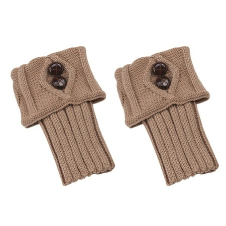 Warm Flip Shoe Covers Women Ankle Warmers Winter Outdoor Wear Khaki