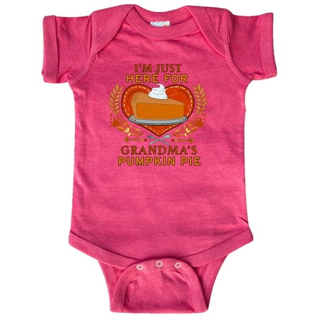 Inktastic I m Just Here for Grandma s Pumpkin Pie with Heart Gift Baby Boy or Baby Girl Bodysuit
Inktastic I m Just Here for Grandma s Pumpkin Pie with Heart Gift Baby Boy or Baby Girl Bodysuit