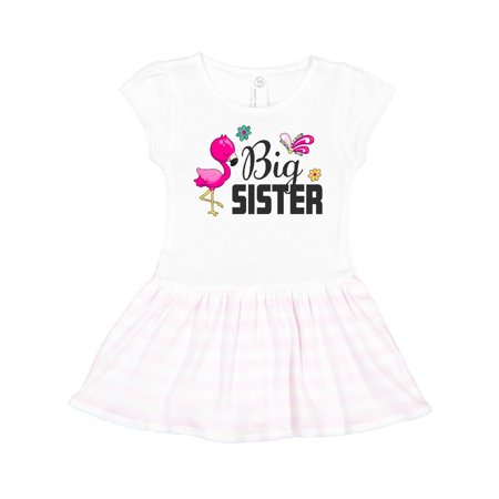 Inktastic Big Sister with Flamingo and Flowers Gift Toddler Girl Dress 
Inktastic Big Sister with Flamingo and Flowers Gift Toddler Girl Dress