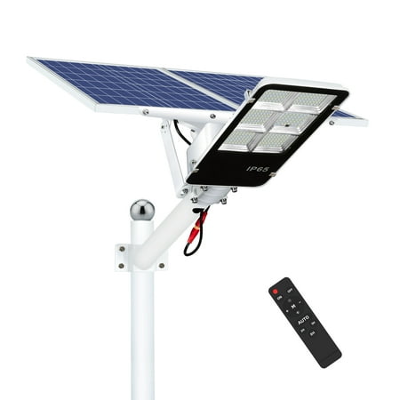 WERISE 400W Solar Street Lights Outdoor Dusk to Dawn Solar Led Outdoor Light with Remote Control 6500K Daylight White Security Led Flood Light for Yard Garden Street Playgroud
WERISE 400W Solar Street Lights Outdoor Dusk to Dawn Solar Led Outdoor Light with Remote Control 6500K Daylight White Security Led Flood Light for Yard Garden Street Playgroud