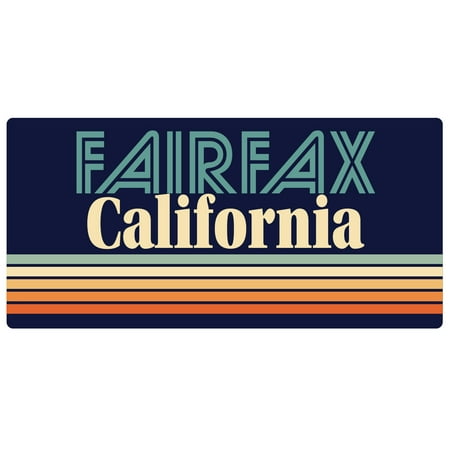 Fairfax California 5 x 2.5-Inch Fridge Magnet Retro Design