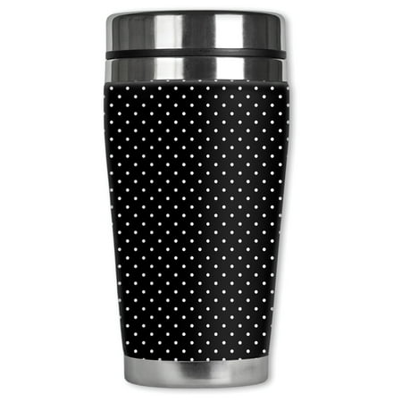 Mugzie brand 20-Ounce MAX Stainless Steel Travel Mug with Insulated Wetsuit Cover - White Polka Dots
Mugzie brand 20-Ounce MAX Stainless Steel Travel Mug with Insulated Wetsuit Cover - White Polka Dots