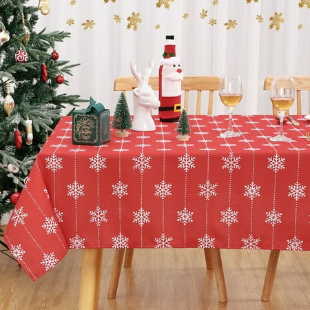 Litake Christmas Decoration Rectangle Snowflake Christmas Tablecloth - Xmas Table Cloth Waterproof and Washable Holiday Decorative Table Cover for Outdoor Indoor Party Kitchen Dining Room 60x102
Litake Christmas Decoration Rectangle Snowflake Christmas Tablecloth - Xmas Table Cloth Waterproof and Washable Holiday Decorative Table Cover for Outdoor Indoor Party Kitchen Dining Room 60x102