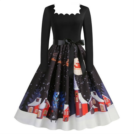 Pink Dress Sundresses for Women Valentines Dress Valentines Dress for Women Women s Square- Neck Christmas Printing Long Sleeves High Waist Dress Savings Deals Prom Dresses Girls Dresses Black M
Pink Dress Sundresses for Women Valentines Dress Valentines Dress for Women Women s Square- Neck Christmas Printing Long Sleeves High Waist Dress Savings Deals Prom Dresses Girls Dresses Black M