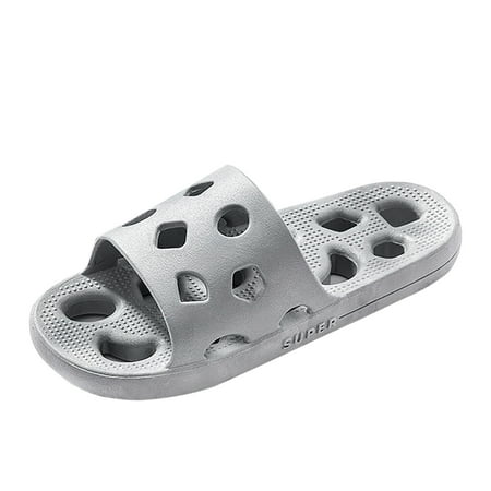 Fsqjgq Mens Clog Slippers Couples Men Shower Room Home Non Slip Breathable Massage Soft Sole Quick Drying Slipper Comfortable Flat Shoes Mens Scuff Slippers Size 13 Grey 43
Fsqjgq Mens Clog Slippers Couples Men Shower Room Home Non Slip Breathable Massage Soft Sole Quick Drying Slipper Comfortable Flat Shoes Mens Scuff Slippers Size 13 Grey 43