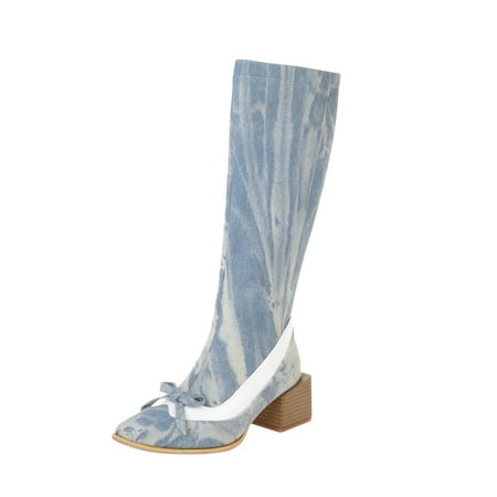 Christmas Deals!2022 Hvyes Women Boots Zip Pointed Toe Boots High Heel Square Heel Winter Casual Warm Knight Boots Bow-knot
Christmas Deals!2022 Hvyes Women Boots Zip Pointed Toe Boots High Heel Square Heel Winter Casual Warm Knight Boots Bow-knot