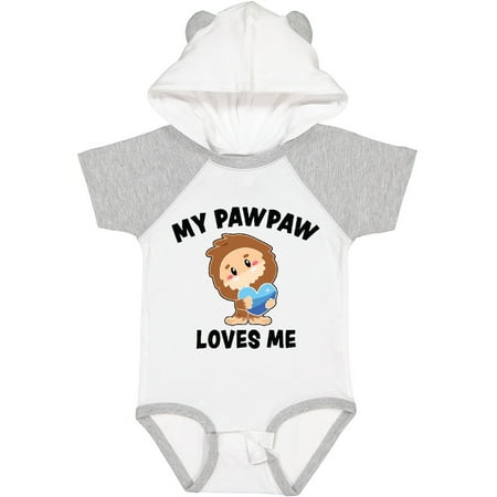 Inktastic Cute Bigfoot My Pawpaw Loves Me Gift Baby Boy Bodysuit