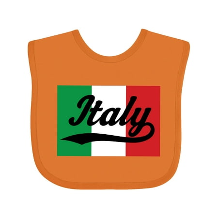 Inktastic Italy Flag Gift Baby Boy or Baby Girl Bib