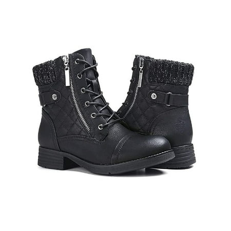 Rotosw Ladies Short Bootie Non Slip Combat Boot Zipper Ankle Boots Fashion Lace Up Booties Work Comfortable Black 8
Rotosw Ladies Short Bootie Non Slip Combat Boot Zipper Ankle Boots Fashion Lace Up Booties Work Comfortable Black 8