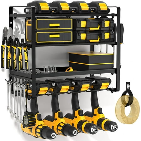 Power Tool Organizer Wall Mount Heavy Duty Drill Holder Garage Tool Organizer and Storage Suitable Tool Rack for Tool Room Workshop Garage Utility Storage Rack for Cordless Drill
Power Tool Organizer Wall Mount Heavy Duty Drill Holder Garage Tool Organizer and Storage Suitable Tool Rack for Tool Room Workshop Garage Utility Storage Rack for Cordless Drill