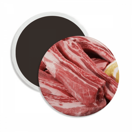 Rib Chop Raw Meat Food Texture Round Ceracs Fridge Magnet Keepsake Decoration
Rib Chop Raw Meat Food Texture Round Ceracs Fridge Magnet Keepsake Decoration
