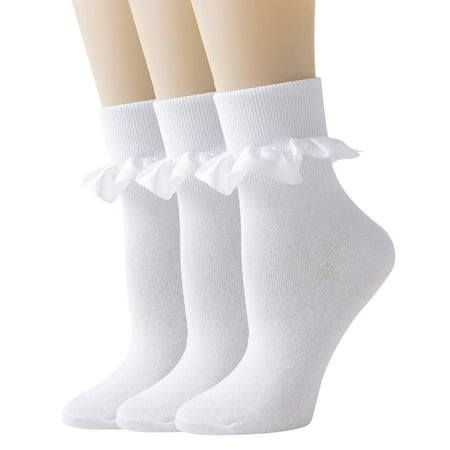 SEMOHOLLI Women Ruffle Ankle Socks White Cute Lace Frilly Socks Fashion Girls Princess Socks Anklet Socks
SEMOHOLLI Women Ruffle Ankle Socks White Cute Lace Frilly Socks Fashion Girls Princess Socks Anklet Socks