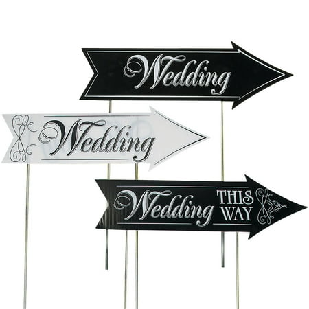 TOYMYTOY 3 Sets Wedding Party Directional Road Sign Arrow Decorative Sign Outdoor Lawn Plastic Plug Decorations (2pcs Black and 1pc White and 6pcs Iron Stakes Random Style Iron Stick)
TOYMYTOY 3 Sets Wedding Party Directional Road Sign Arrow Decorative Sign Outdoor Lawn Plastic Plug Decorations (2pcs Black and 1pc White and 6pcs Iron Stakes Random Style Iron Stick)