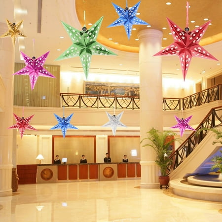 Gwong 3D Star Paper Hanging Hollow Pentagram Lampshade Xmas Christmas Tree Decoration
Gwong 3D Star Paper Hanging Hollow Pentagram Lampshade Xmas Christmas Tree Decoration