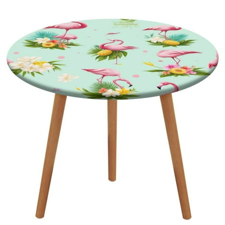 Tropical Flamingo Floral Pattern Tablecloth Round Elastic Fitted Waterproof Table Cover Cloth for Dining Room Indoor Outdoor Decor S-40 -44 
Tropical Flamingo Floral Pattern Tablecloth Round Elastic Fitted Waterproof Table Cover Cloth for Dining Room Indoor Outdoor Decor S-40 -44