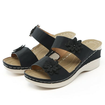 Cathalem Slippers For Women Casual Roman Shoes Flowers Fish Mouth Boho Wedge Sandals Sketches Sandals Women s Shoes Black 8.5
Cathalem Slippers For Women Casual Roman Shoes Flowers Fish Mouth Boho Wedge Sandals Sketches Sandals Women s Shoes Black 8.5