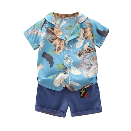 EHTMSAK Infant Baby Toddler Children Boy 2PCS Shirts and Shorts Set Outfits Clothing Set Short Sleeve Summer Sky Blue 6M-4Y 90
EHTMSAK Infant Baby Toddler Children Boy 2PCS Shirts and Shorts Set Outfits Clothing Set Short Sleeve Summer Sky Blue 6M-4Y 90