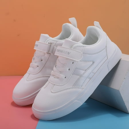 Kids Fashion Leather Casual Skate Shoes